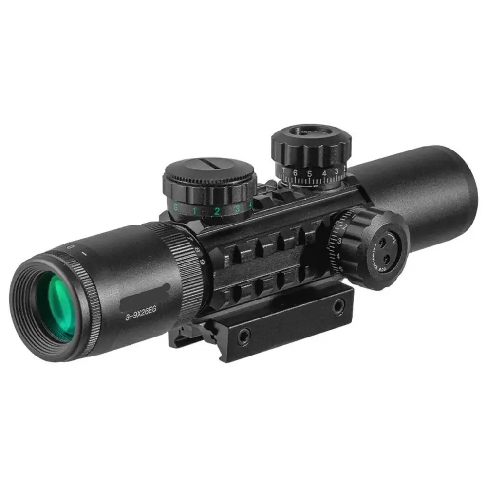 C3-9X26 EG Raylı Çift ışıklı Dürbünü 11mm/22mm 3