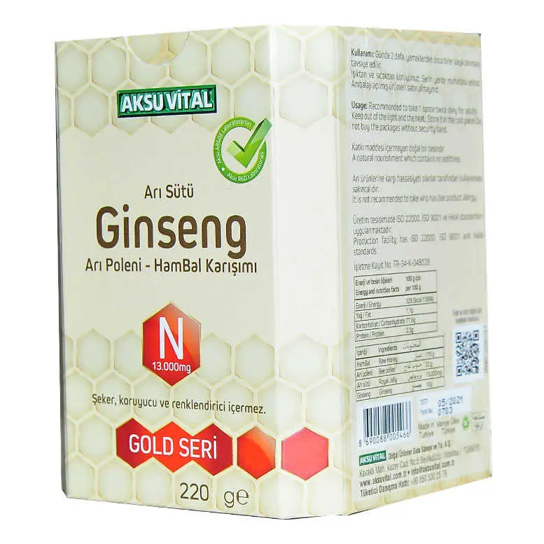 Arı Sütü Ginseng Polen Bal Karışımı 220 Gr 5