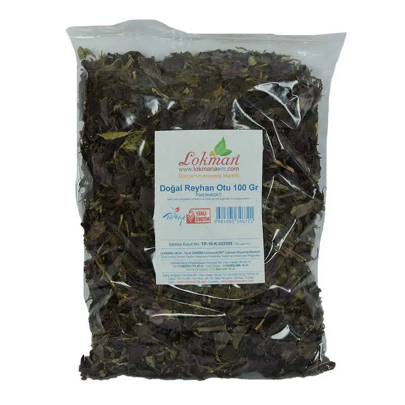 Doğal Reyhan Otu Mor 100 Gr Paket 3