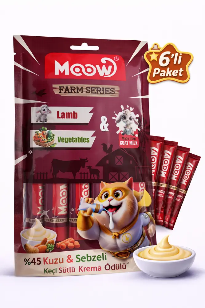 Kuzu Etli, Sebzeli ve Keçi Sütlü Kedi a Ödülü (6x12 gr)