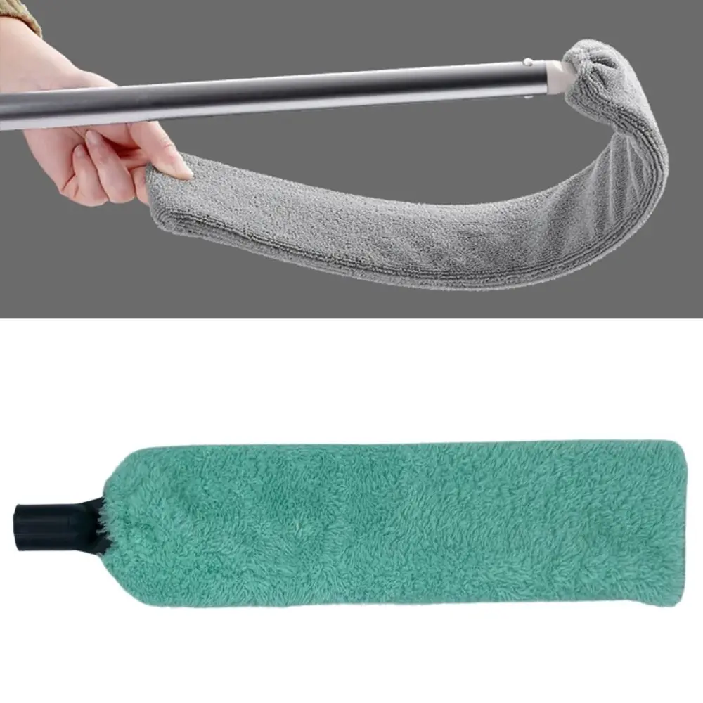 Saplı Mikrofiber Başlıklı Girintili Yüzey Temizleme Mopu Toz Alma Fırçası 2