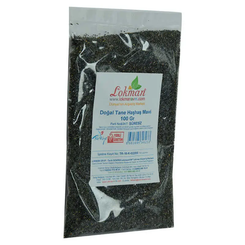 Haşhaş u Tane Doğal Mi 100 Gr Paket 4