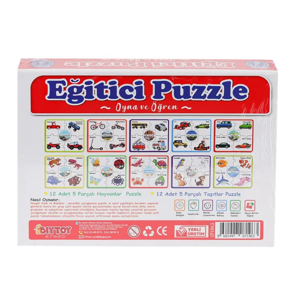 7196 ÇARK PUZZLE HAYVANLAR 2