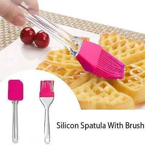 2'li Pasta - Börek - Poğaça Yağ Fırçası ve Spatula Seti 3