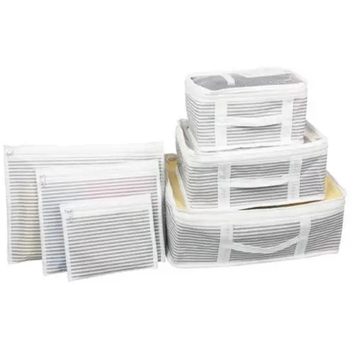 Bul İçi Düzenleyici Valiz Organizer 6 lı Set - Çizgili