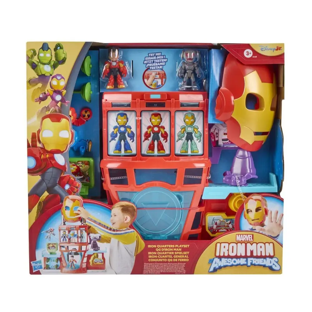 G1259 Iron Man and his Awesome Friends Iron Quarters Oyun Seti 4