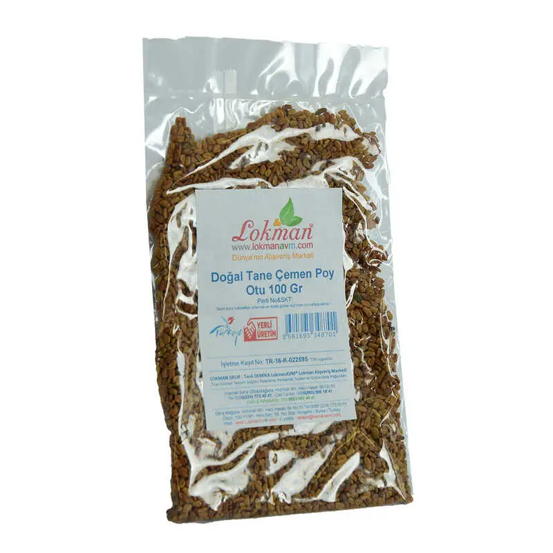Çemen Poy Otu Tane Doğal 100 Gr Paket 4
