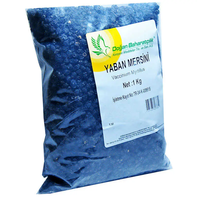 Acı Yaban Mersini Siyah Doğal 1000 Gr Paket 4