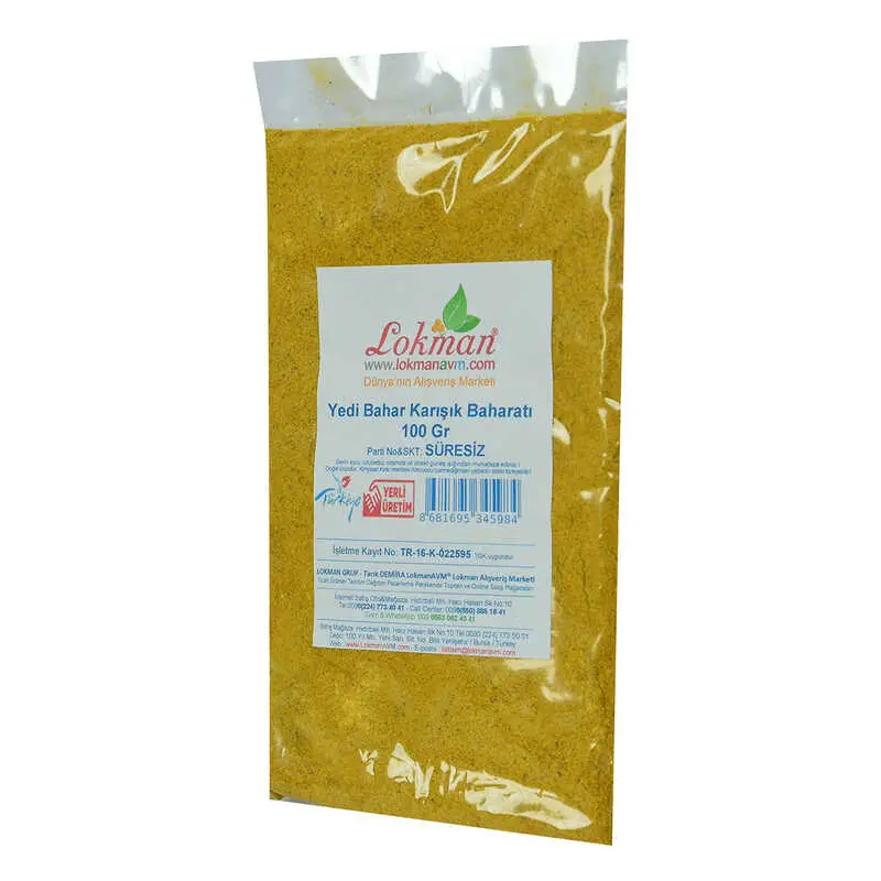 Yedi Türlü Karışık Baharat 100 Gr Paket 4