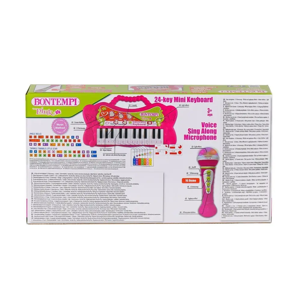 2172 Elektronik Mikrofonlu Işıklı Org 24 Tuş -Sunman 3