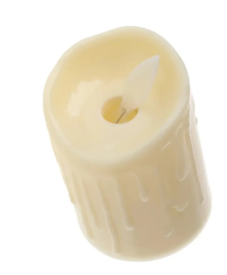 Alevli Led Mum Hareketli Alev Görünümlü Dekoratif Mum - 7Cm 4