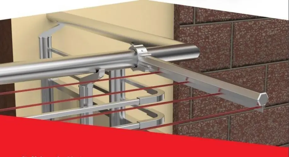 Koral Sabit Alüminyum Balkon Çamaşır Kurutmal Askılığı 3