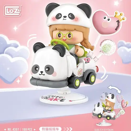 LZ-4307 LOZ PANDA SALLANAN SÜRÜŞ 188 PARÇA BLK OYUNCAK