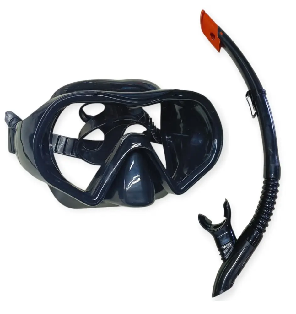 Siyah Dalış Maskesi ve Snorkel Yetişkin - 51723 - 1 ADET