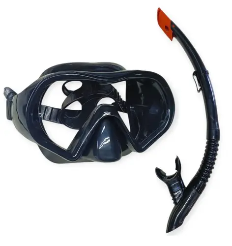 Siyah Dalış Maskesi ve Snorkel Yetişkin - 51723 - 1 ADET