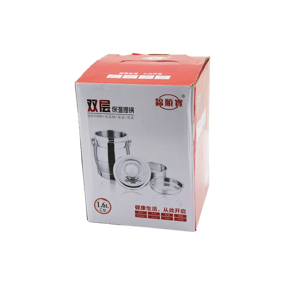 3LÜ 1+2 SEFER TASI SAKLAMA KABI PASLANMAZ ÇELİK METAL KOVA