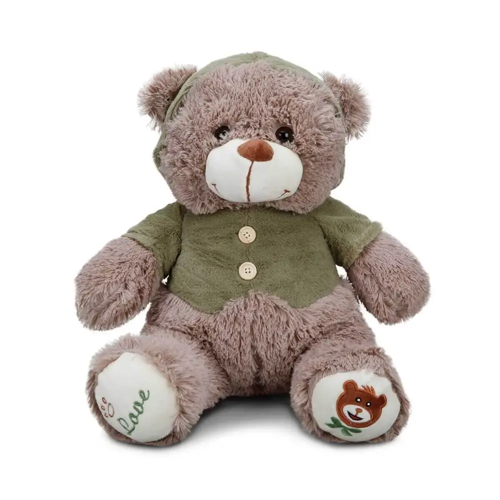 1014 Puffy Friends T Shirtlü Sevimli Peluş Ayı 43 cm 2