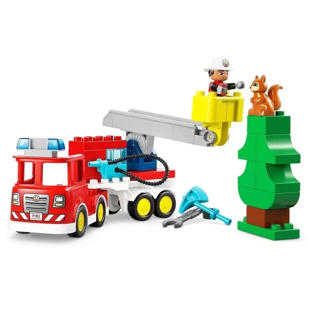 10473 Lego Duplo Hortumlu İtfaiye Aracı ve İtfaiyeci 28 parça +2 yaş 3