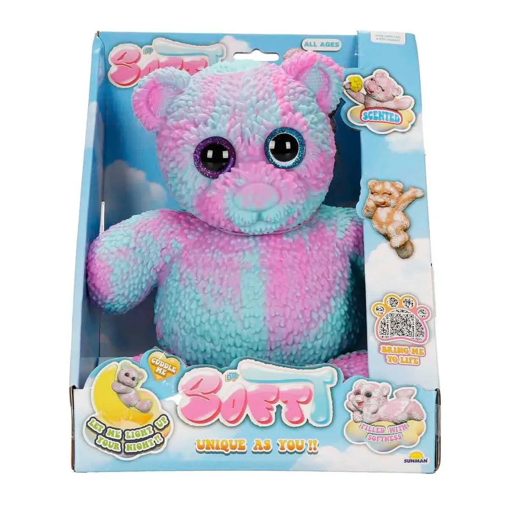 12331 SUN-BTF-FİGÜR SOFTT BEAR DELUXE KARANLIKTA PARLAYAN 3A 6