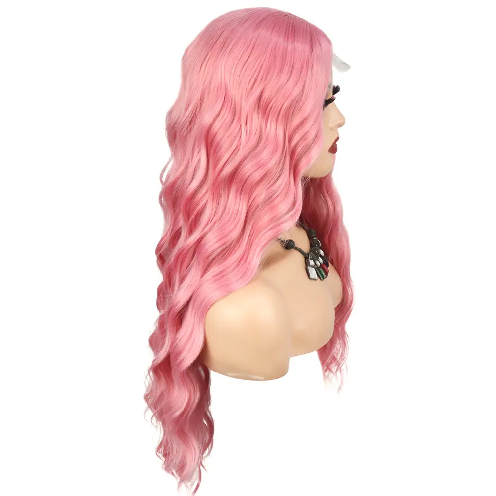 Pembe Daalı Tül Peruk 4
