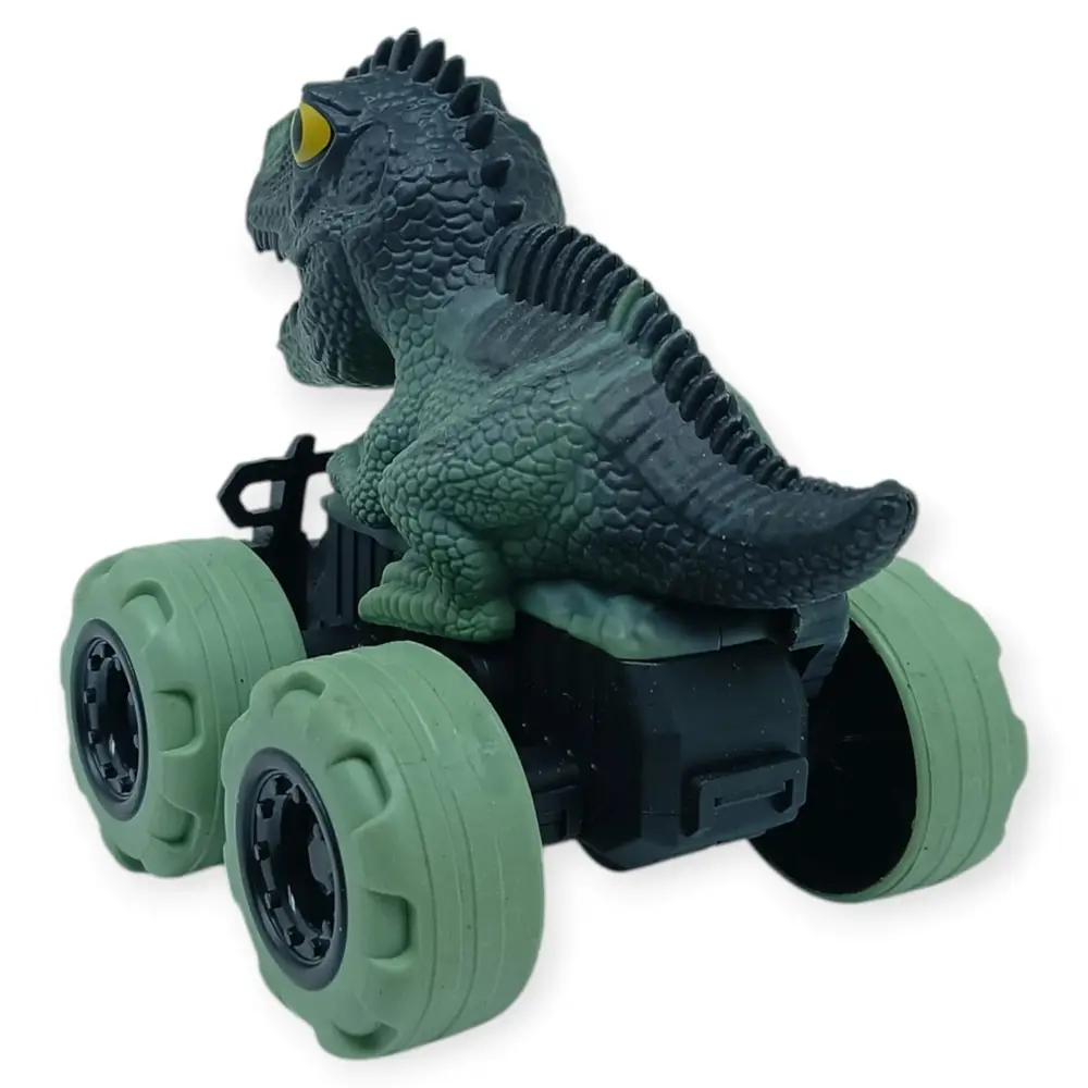 Sürtmeli Dinazor Arabalar  cm - H-20 - Stegosaurus - Yeşil - 1 ADET 4