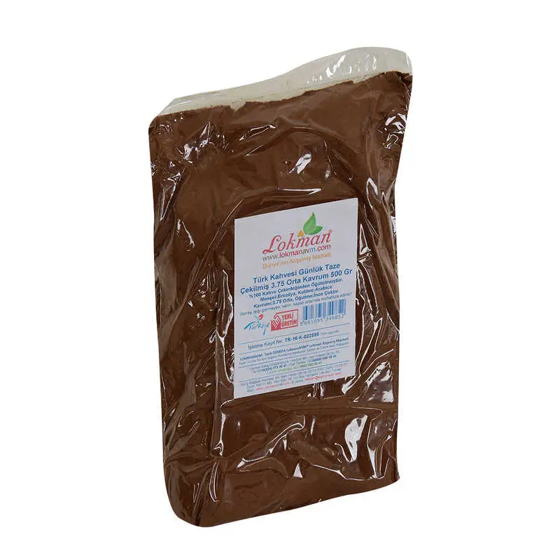 Türk Kahvesi Günlük Taze Çekilmiş 3.75 Orta Krum 500 Gr Paket 3