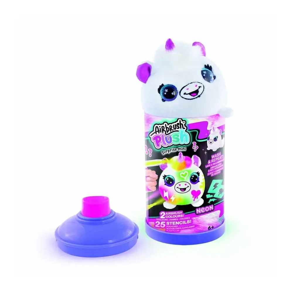 45521 SUN-CNL-HOBİ SET AIRBRUSH PLUSYSTERY MINI PLUSH NEON SERIES 2 3