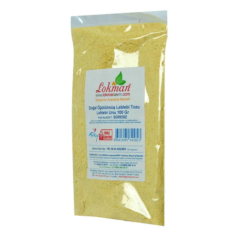 Leblebi Tozu Leblebi Unu Öğütülmüş Doğal 100 Gr Paket 4