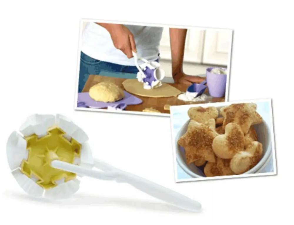 Kurabiye Ruleti - Çiçek - Kalp - Üçgen - Muffin şekillerinde Kurabiye Şekillendirici 3