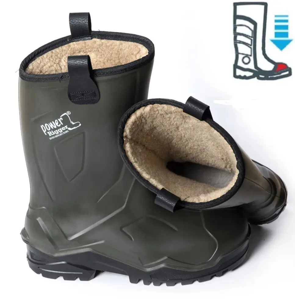 Pollyboot Power Rigger Çizme Çelik Blu Kürklü