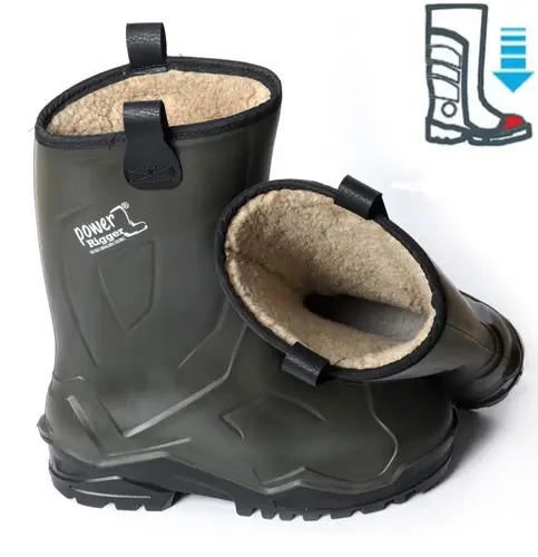 Pollyboot Power Rigger Çizme Çelik Blu Kürklü
