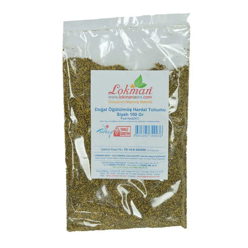 Hardal u Öğütülmüş Doğal Siyah 100 Gr Paket 3