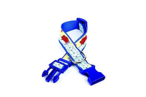 Pati Desenli Dokuma Köpek Boyun Tasması 3 cm x 36-60 cm Mi