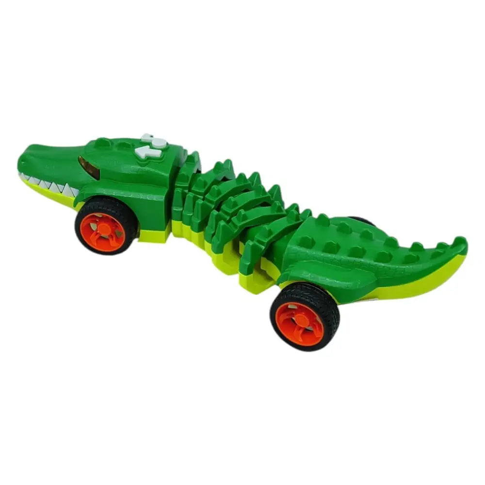 Timsah Araba - Otomatik Hareketli Sesli Işıklı 32 cm - Yeşil Timsah - 1 ADET 4