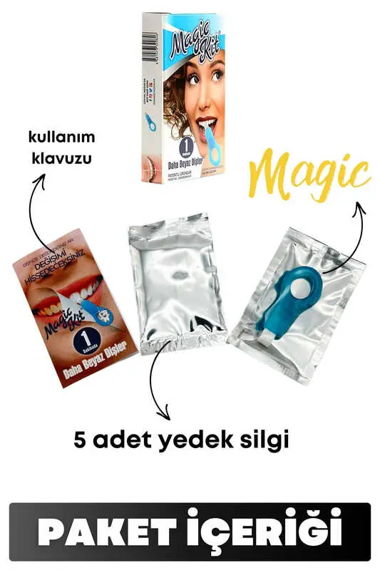 Diş  Siisi 1 Aparatlı + 5 Yedek Süngerli Set 1 Paket 6