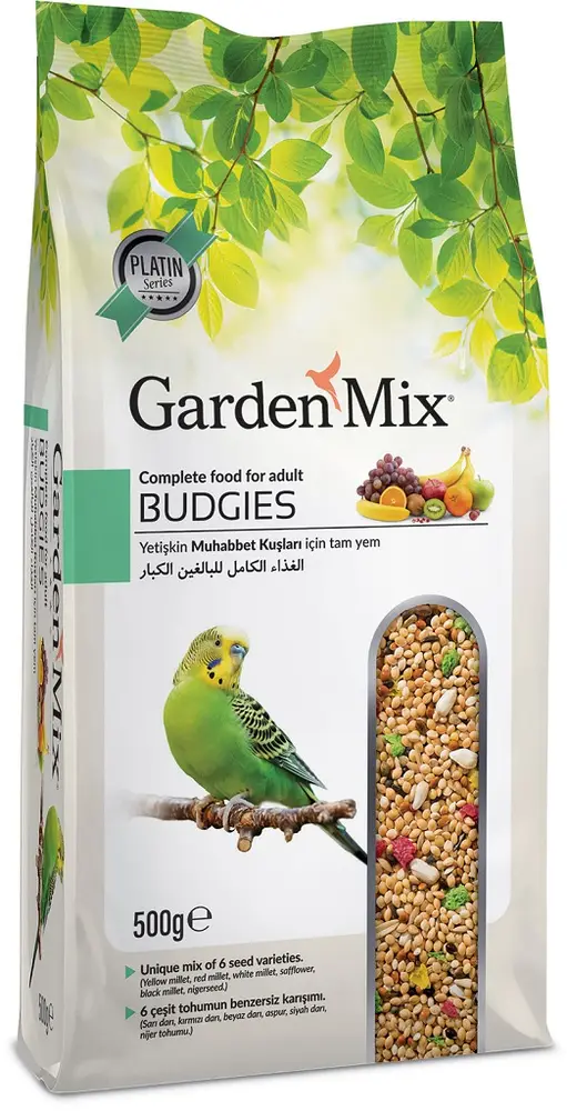 Platin Seri minli Meyveli Muhabbet Kuşu Yemi 500 gr