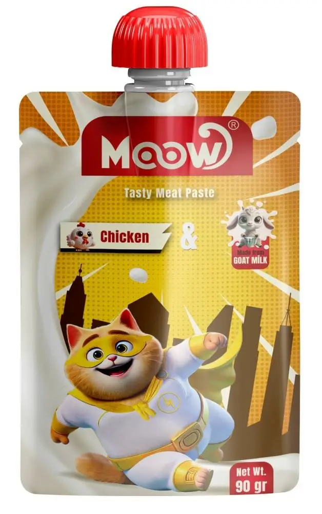 Moow Tuklu Keçi Sütlü Kedi Et Ezmesi 90 gr