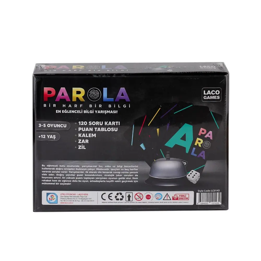 LC0143 Parola En Eğlenceli Bii Oyunu -Laçokids 2