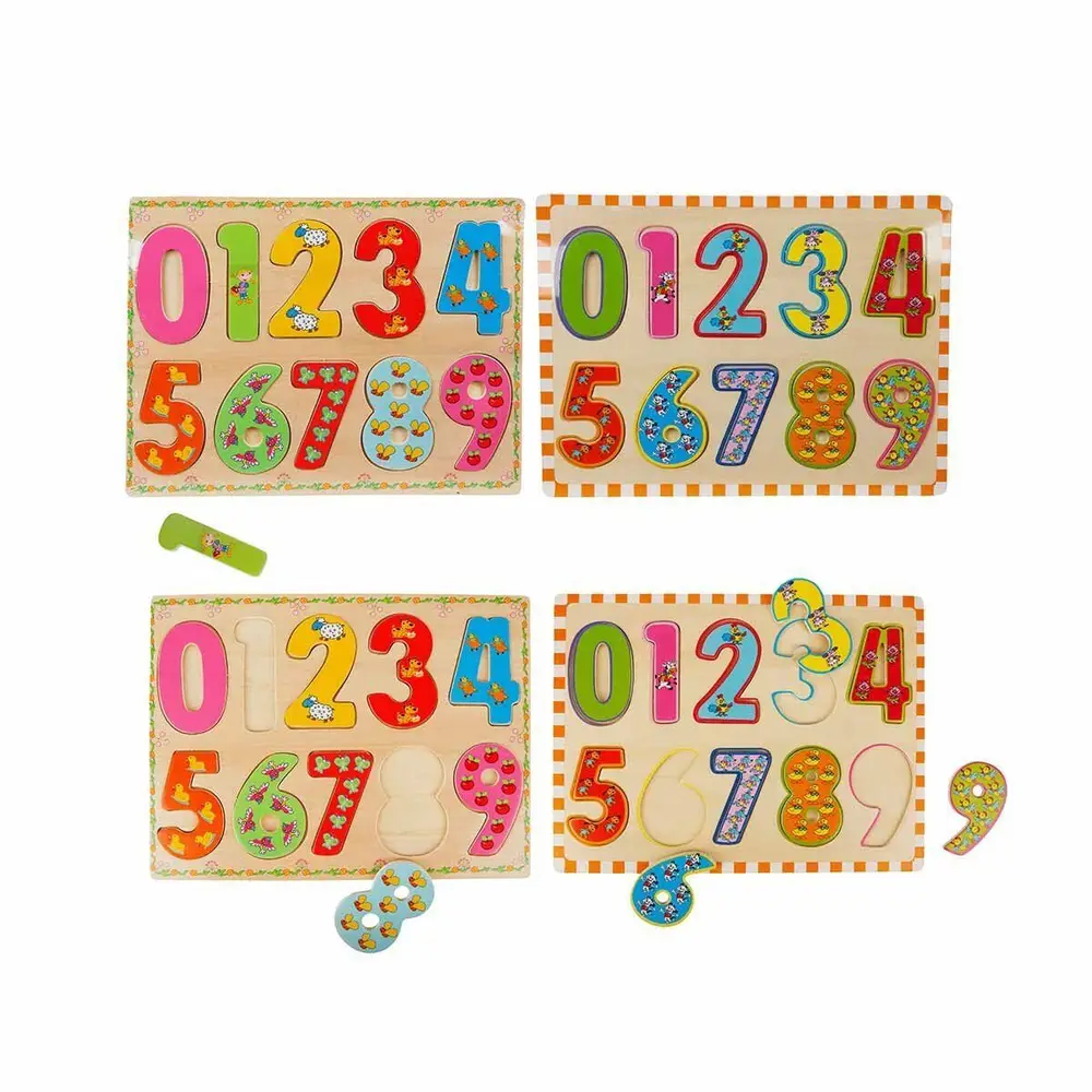 5215 -Wooden Puzzle Numbers 10 Parça 4