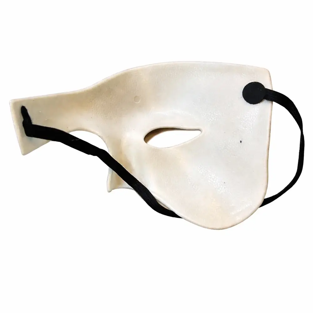 Beyaz Yarım Erkek Maske – Phantom Parti & B Maskesi