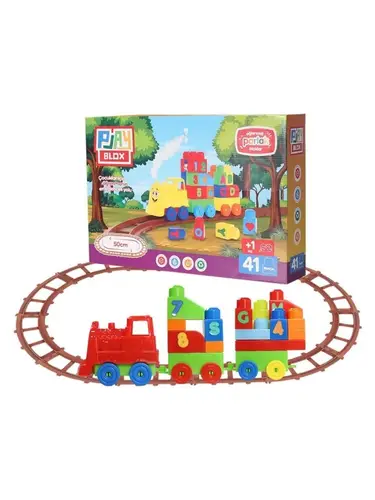 2403 - PLAYBOX 41 PARÇA LEGO TREN SETİ - 1 ADET
