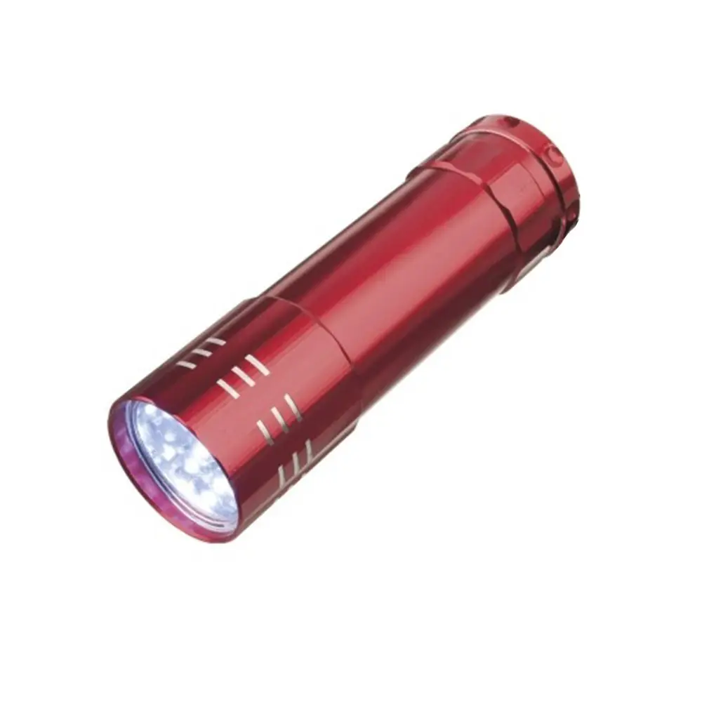 Süper Parlak 9 Ledli Metal Mini El Feneri 4