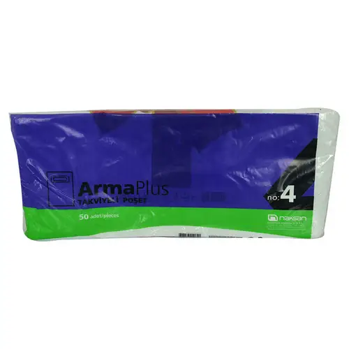 ArmaPlus Takviyeli Çanta Poşet  Desen Renk 40X50 50 Adet No:4