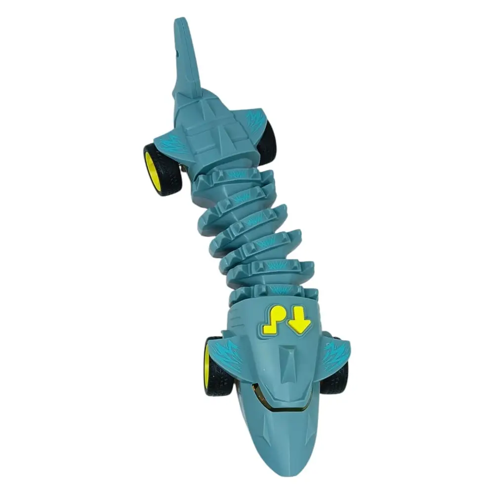 Köpekbalığı Araba - Otomatik Hareketli Sesli Işıklı 32 cm - Gri Köpekbalığı - 1 ADET 5