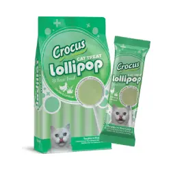 Crus Tuklu Ve Kedi Çimli Kedi Lolipop 10 lu paket ( 10x1,4 gr )