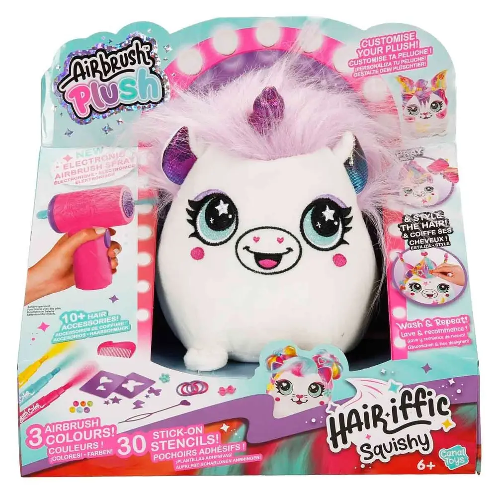 45541 SUN-CNL-HOBİ SET AIRBRUSH PLUSH HAIR IFFIC SQUISHY BO 2A 7