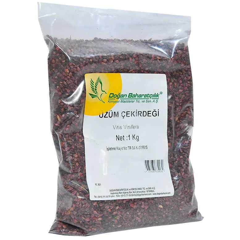 Üzüm Çekirdeği Tane Doğal 1000 Gr Paket 4