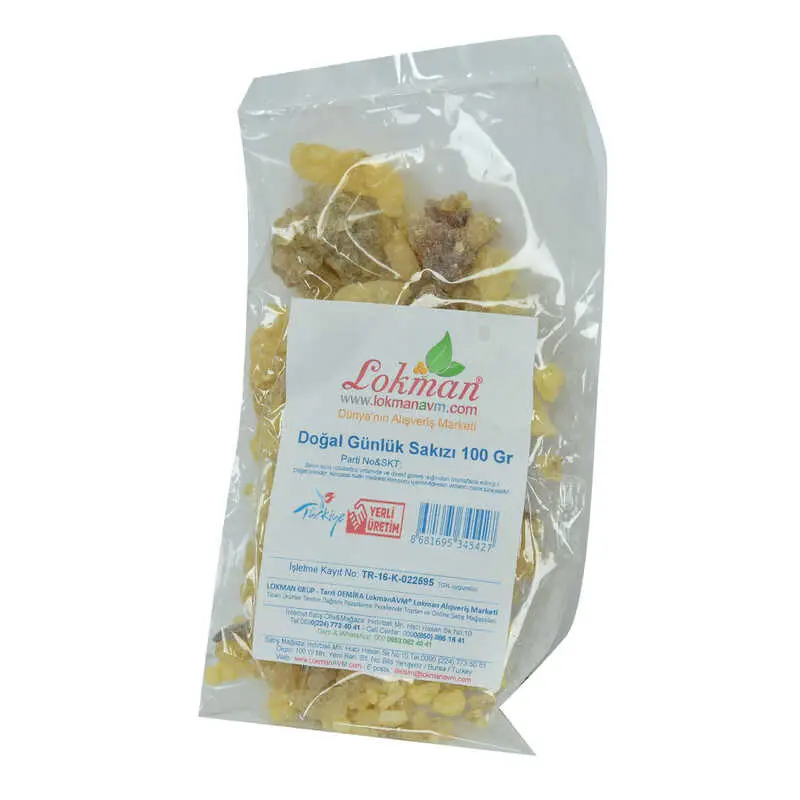 Ak Günlük Sakızı Doğal 100 Gr Paket 4