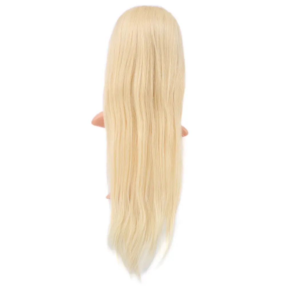 Gerçek Front Lace Düz Platin Tül Peruk / 65/70cm 4