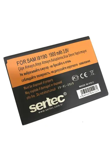 SERTEC -  GALAXY S4 MINI i9190 / J1 2016 Uyumlu Bat